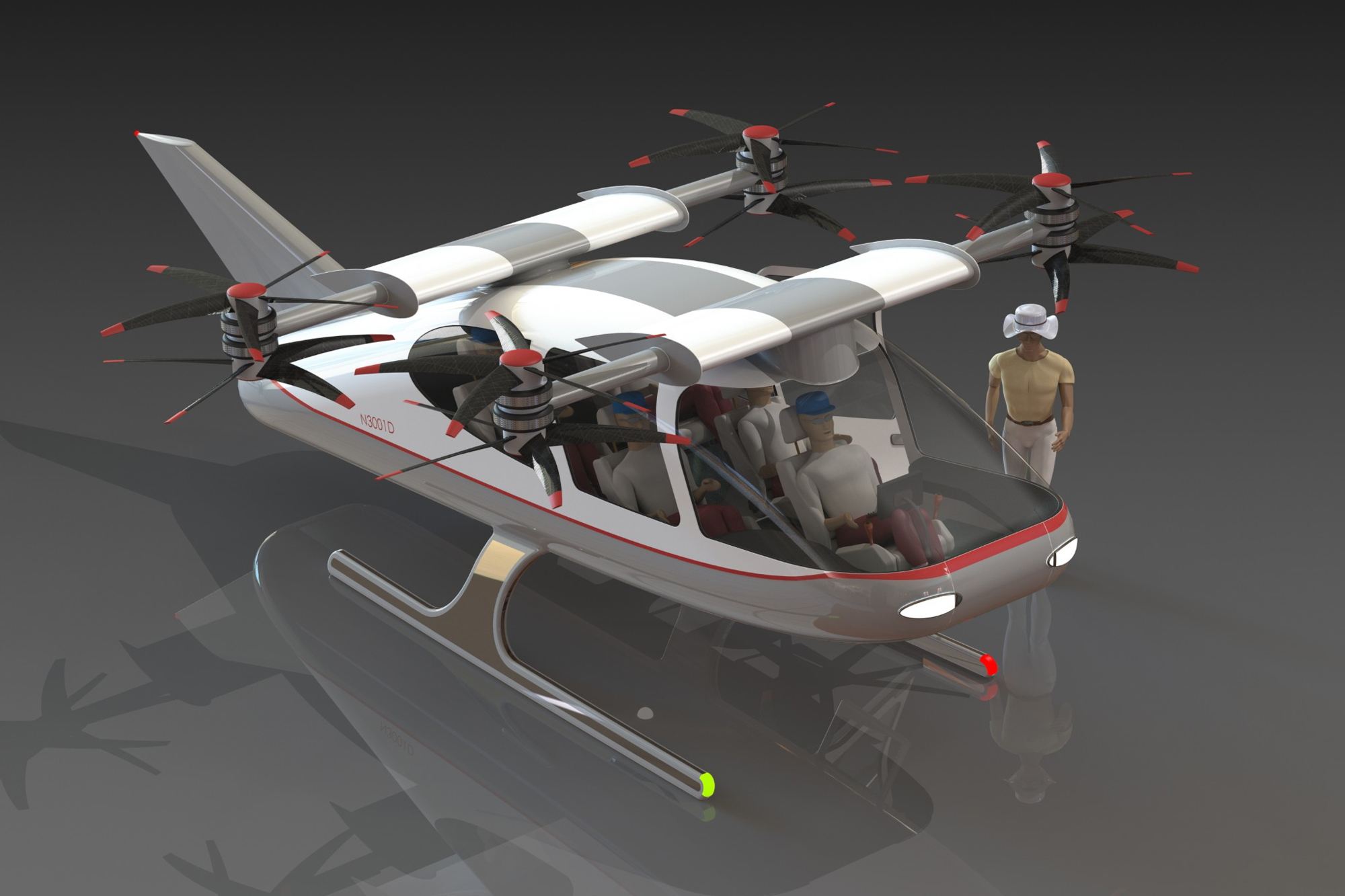 Ship To Shore Air Limo (SSAL) eVTOL concept design Ship To Shore Air Limo (SSAL) eVTOL concept design